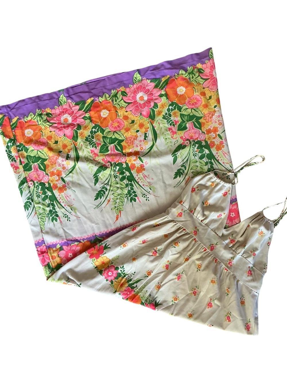 Vintage 60’s floral maxi sun dress. Night gown. Mod boho hippie. XS